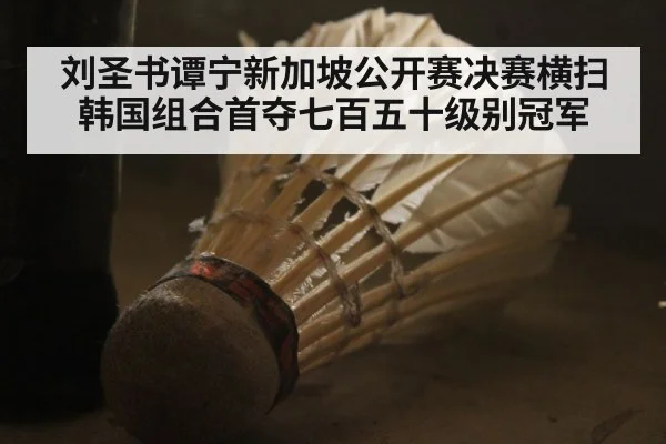刘圣书谭宁新加坡公开赛决赛横扫韩国组合首夺七百五十级别冠军